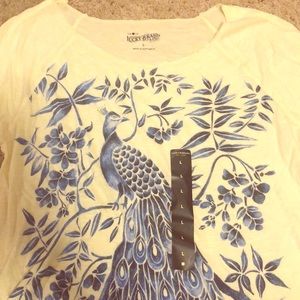 NWT lucky brand peacock T